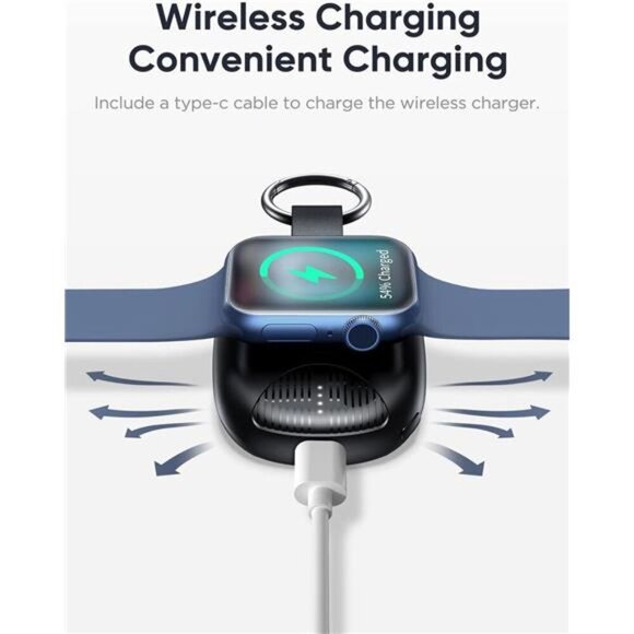 Portable Charger for Apple Watch, 1000mAh, Magnetic Keychain Apple Watch Charger - Picture 6 of 7